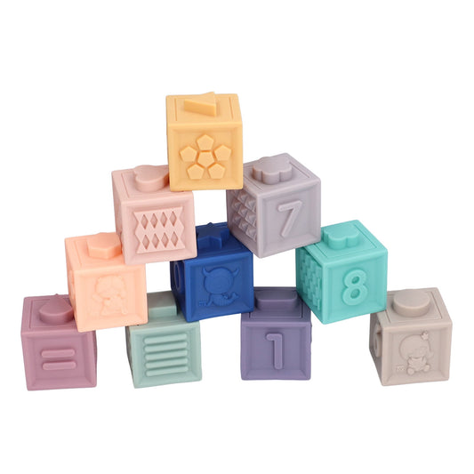 Montessori Stack & Squeeze Blocks