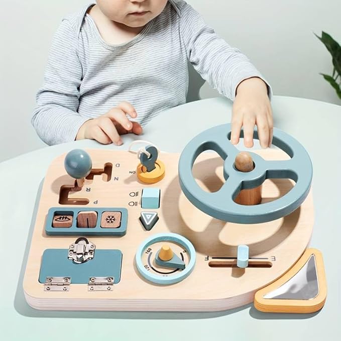 Montessori Wooden Driving Busy Board