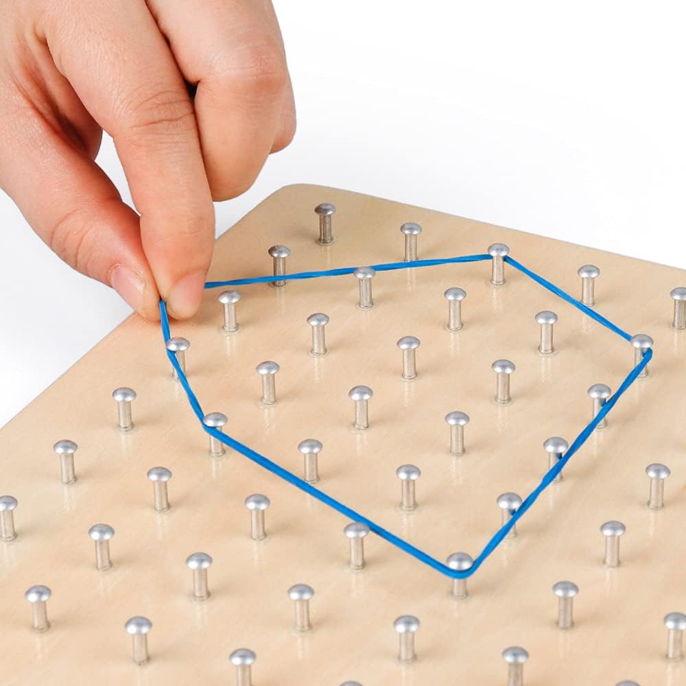 Montessori Geo Learning Board – Peg & Pattern Play