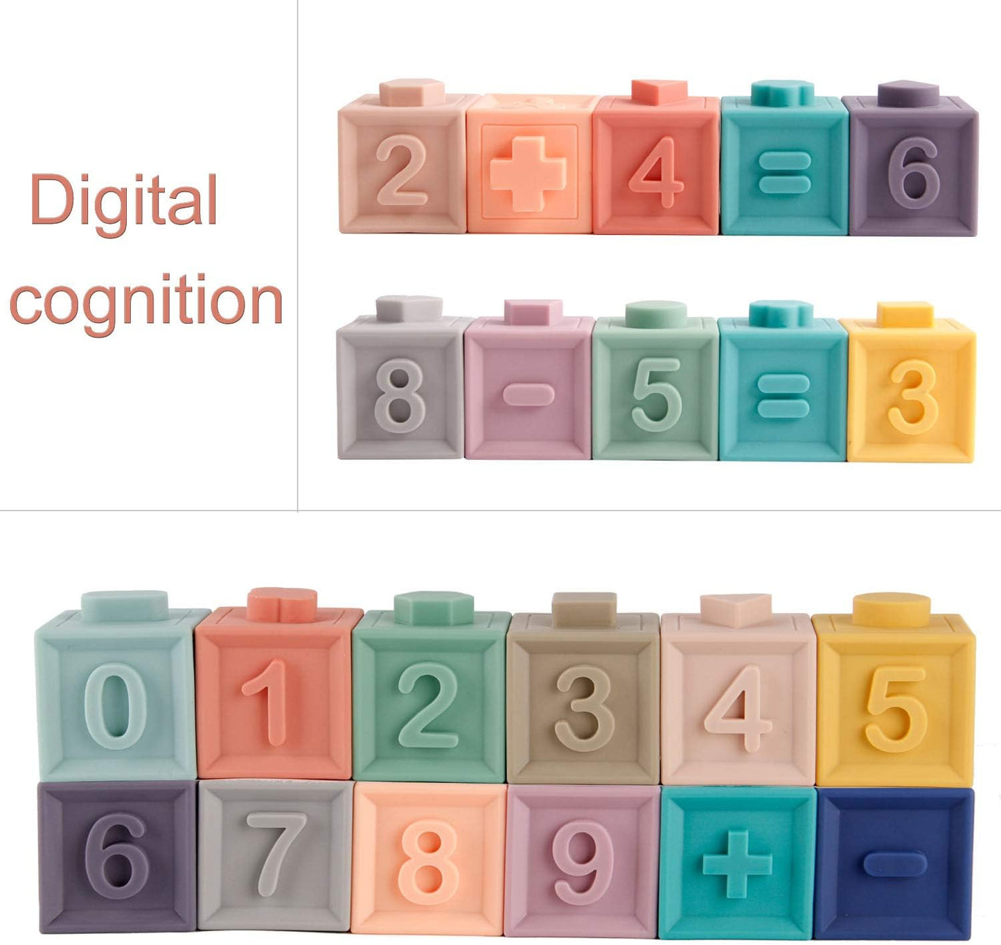 Montessori Stack & Squeeze Blocks
