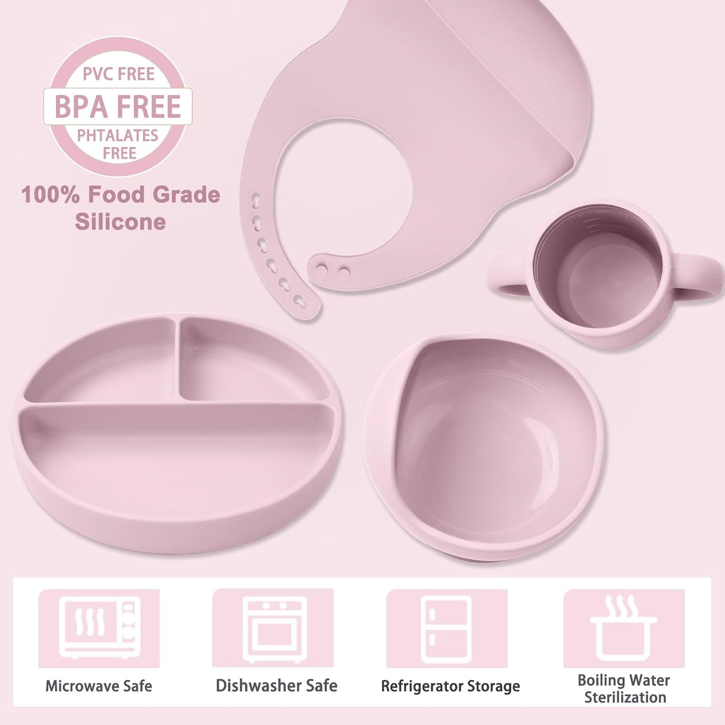Montessori Silicone Feeding Set