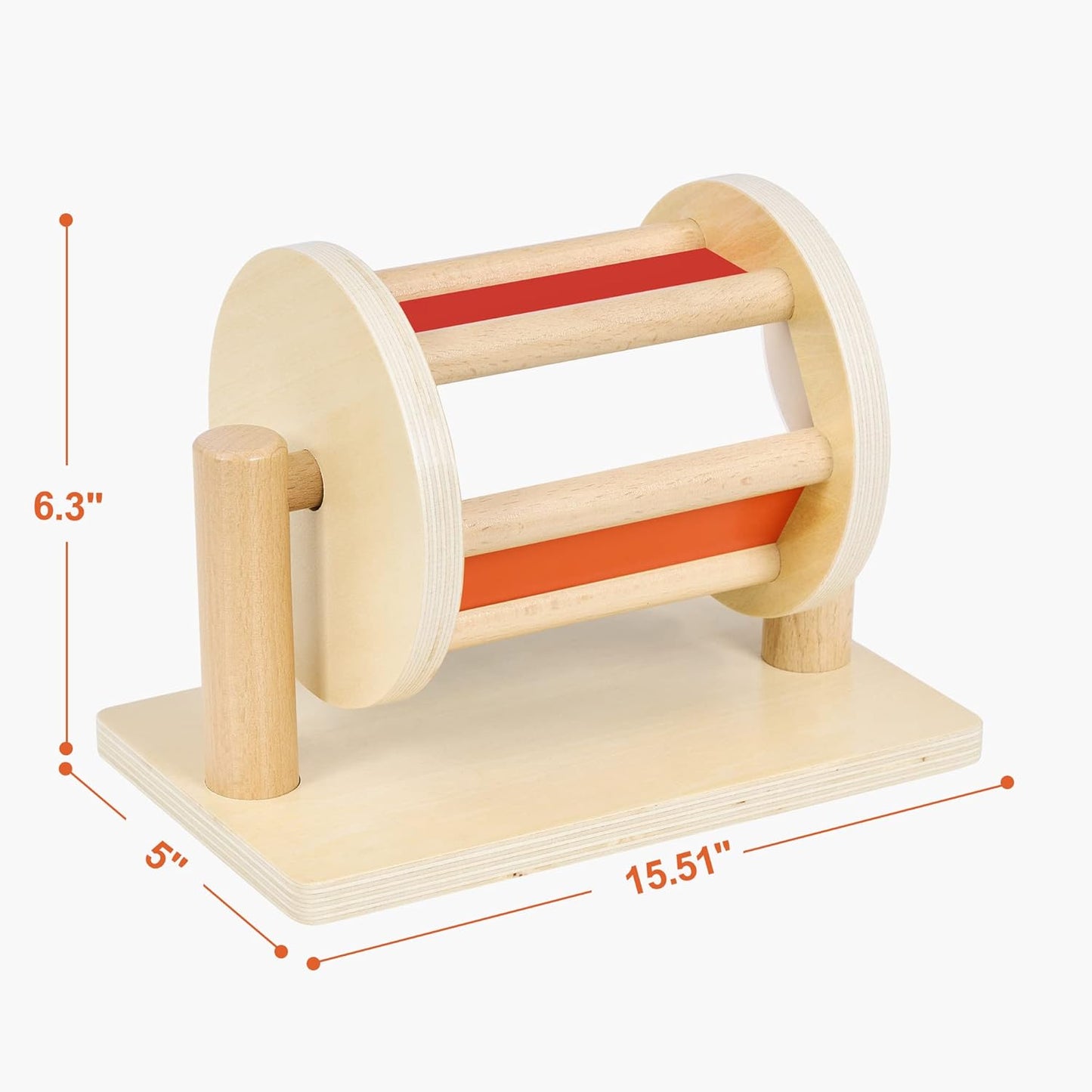 Montessori Wooden Spin & Learn Drum