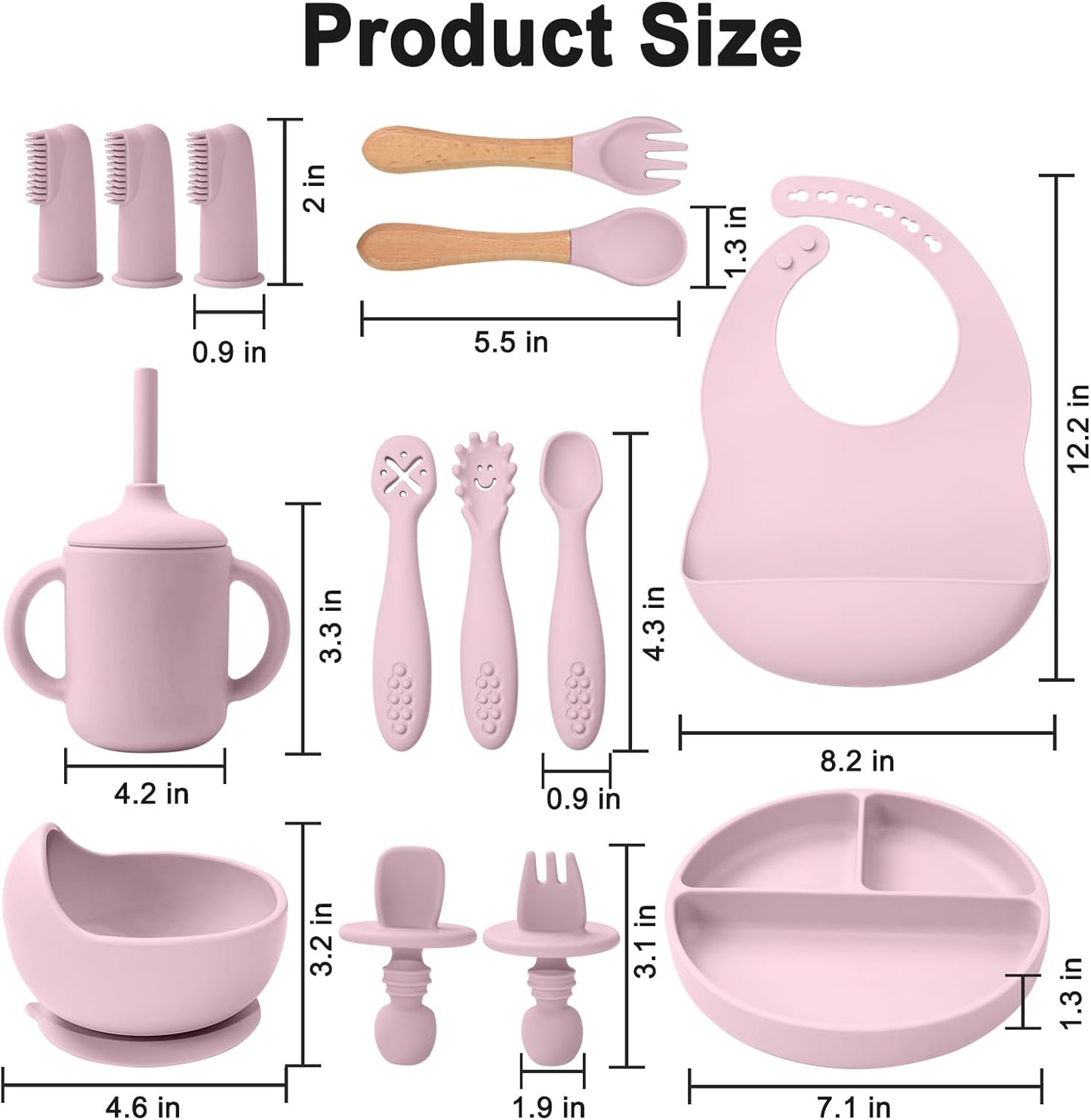Montessori Silicone Feeding Set