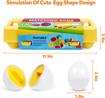 Montessori Shape Matching Eggs