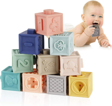 Montessori Stack & Squeeze Blocks
