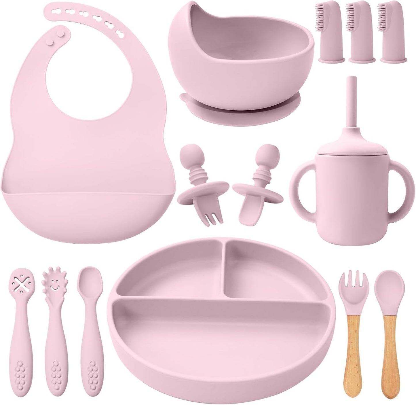 Montessori Silicone Feeding Set