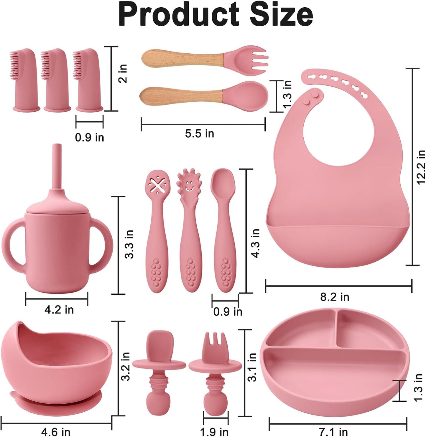 Montessori Silicone Feeding Set