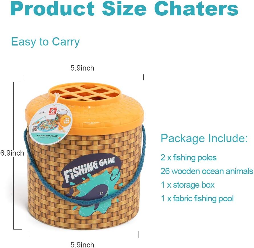 Montessori Magnetic Fishing Game