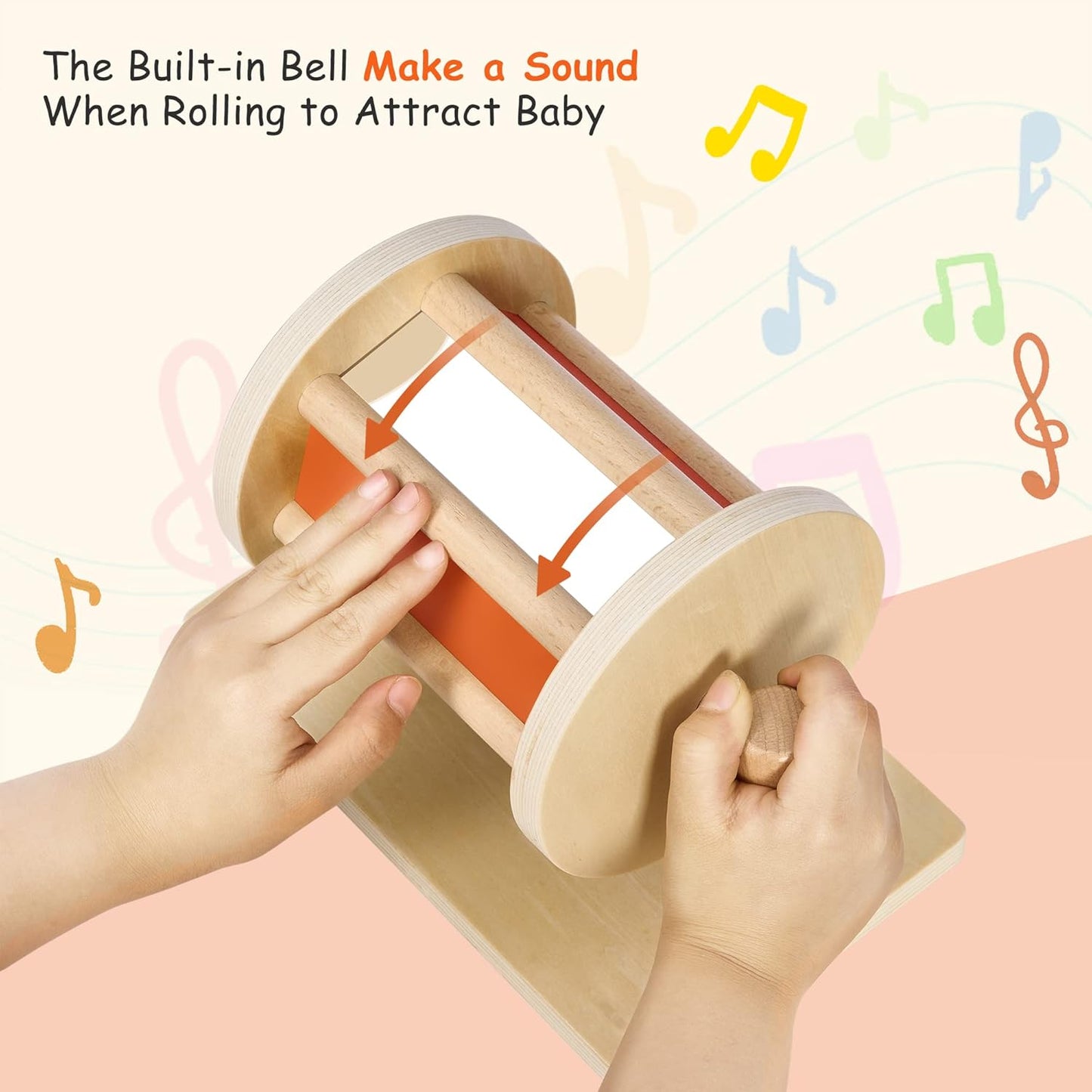 Montessori Wooden Spin & Learn Drum