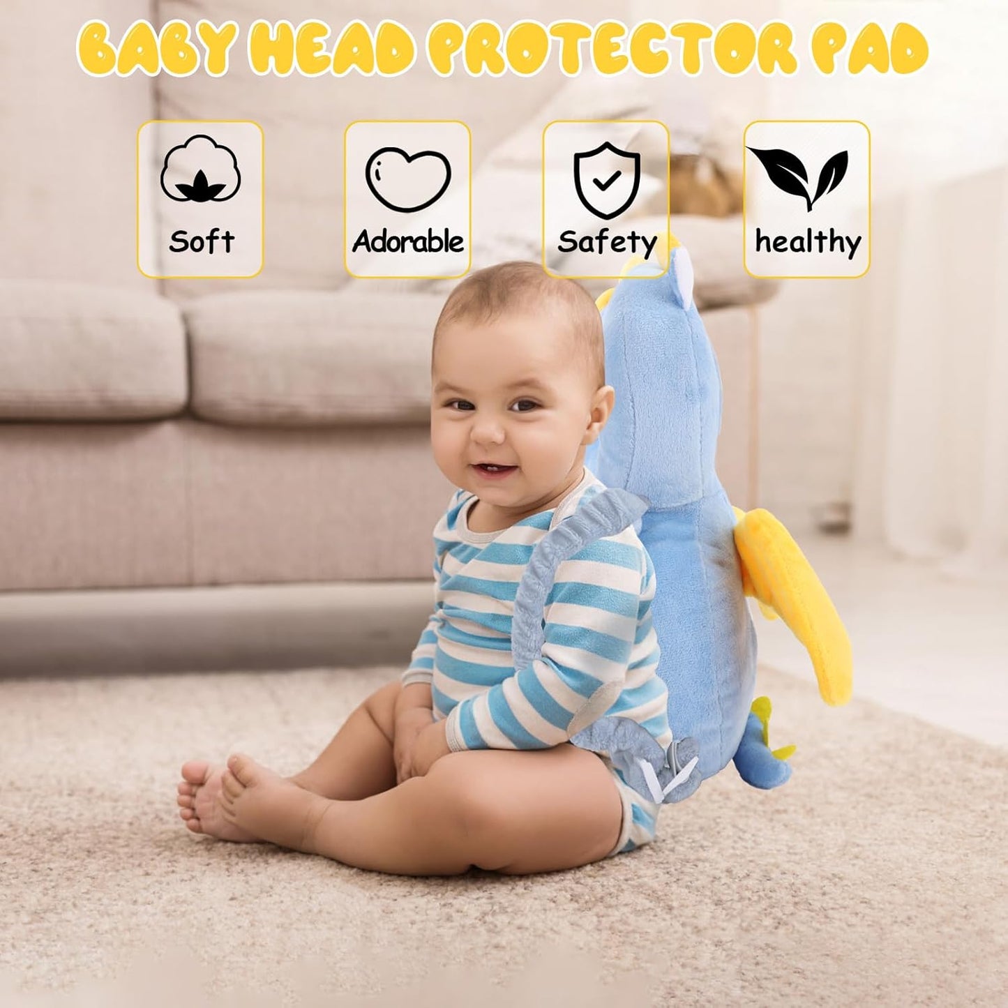 Montessori Baby Head Protection Backpack