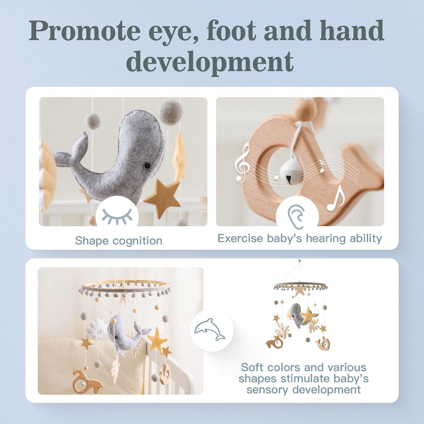 Montessori Wooden Ocean Mobile
