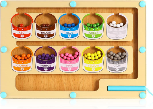 Montessori Magnetic Color & Number Maze