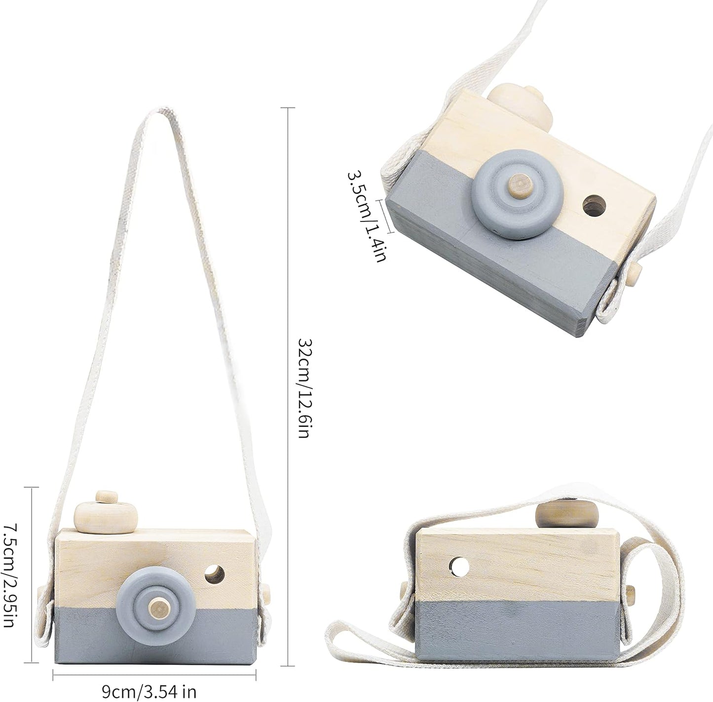 Montessori Wooden Pretend Camera