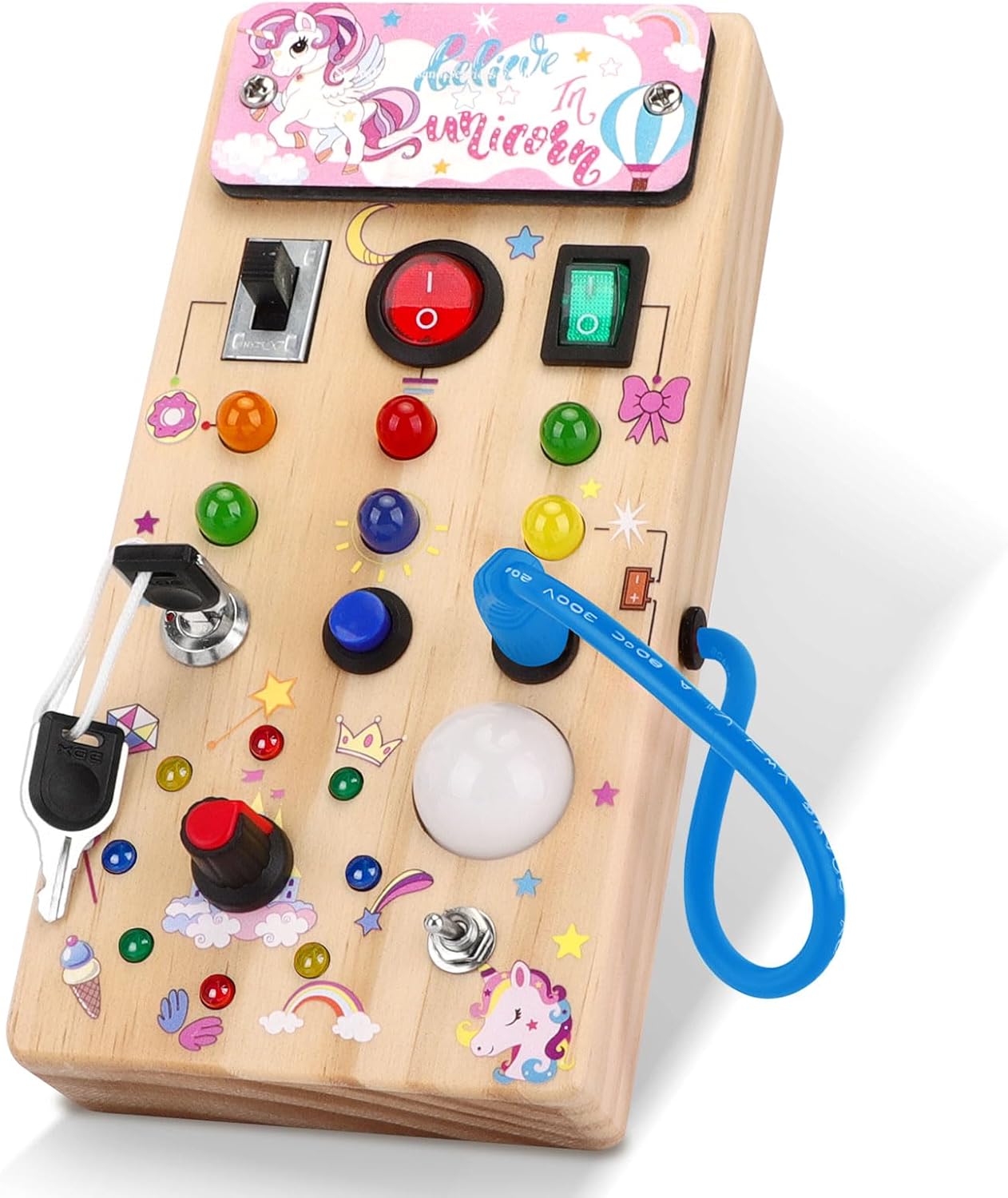 Montessori Wooden Light Switch Board