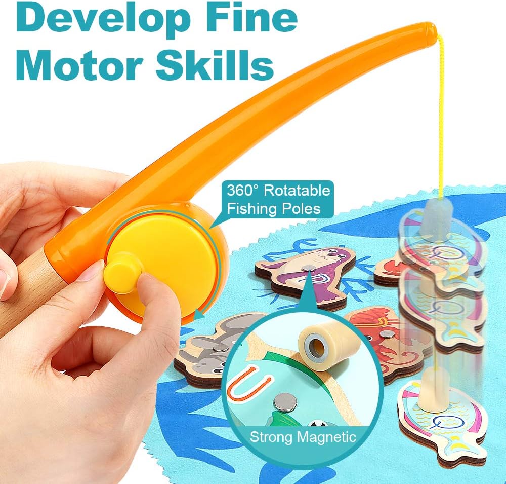 Montessori Magnetic Fishing Game