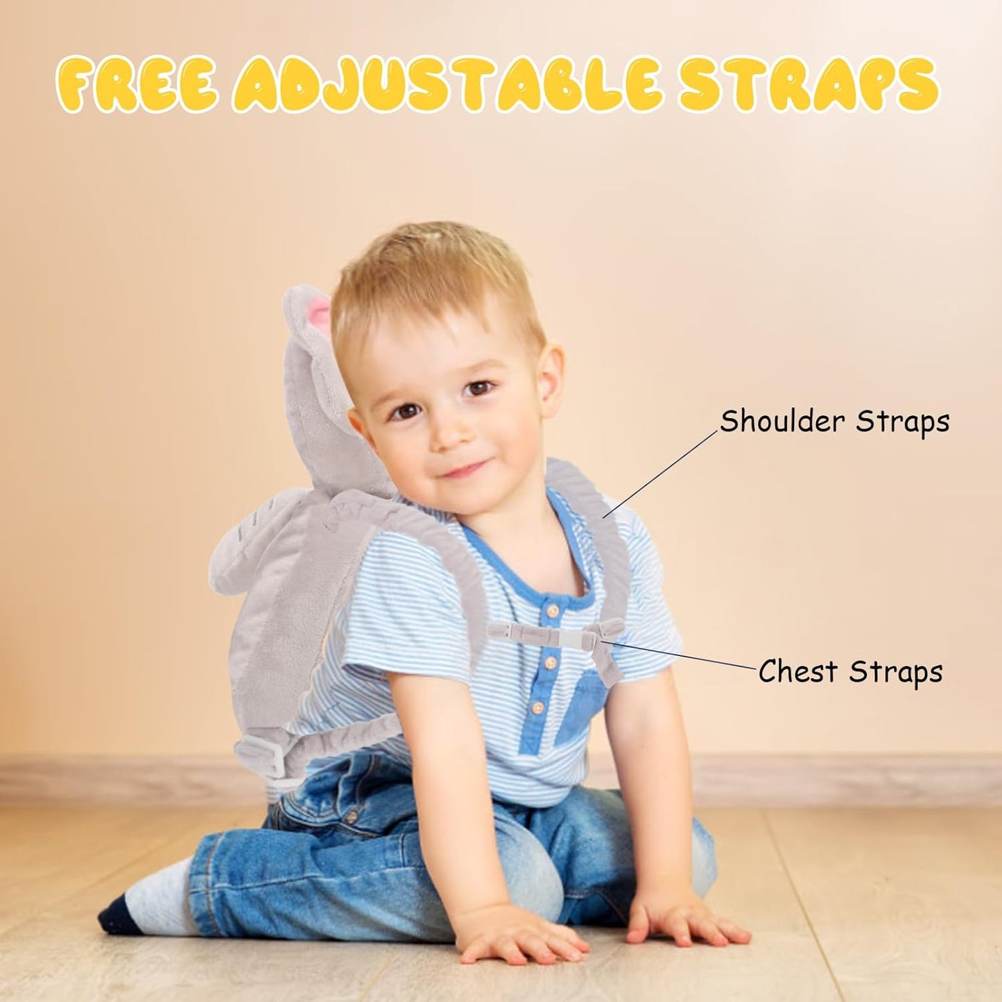 Montessori Baby Head Protection Backpack