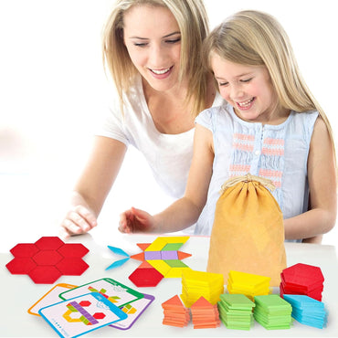 Montessori Wooden Tangram Shape Puzzle