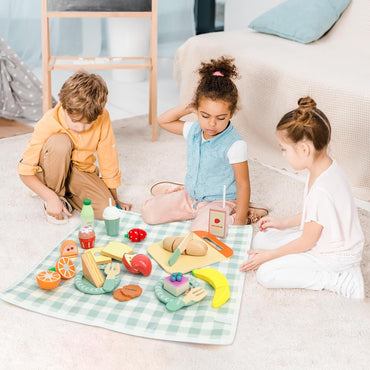 Montessori Wooden Picnic Play Set