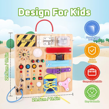 Montessori Deluxe Wooden Light Switch Board