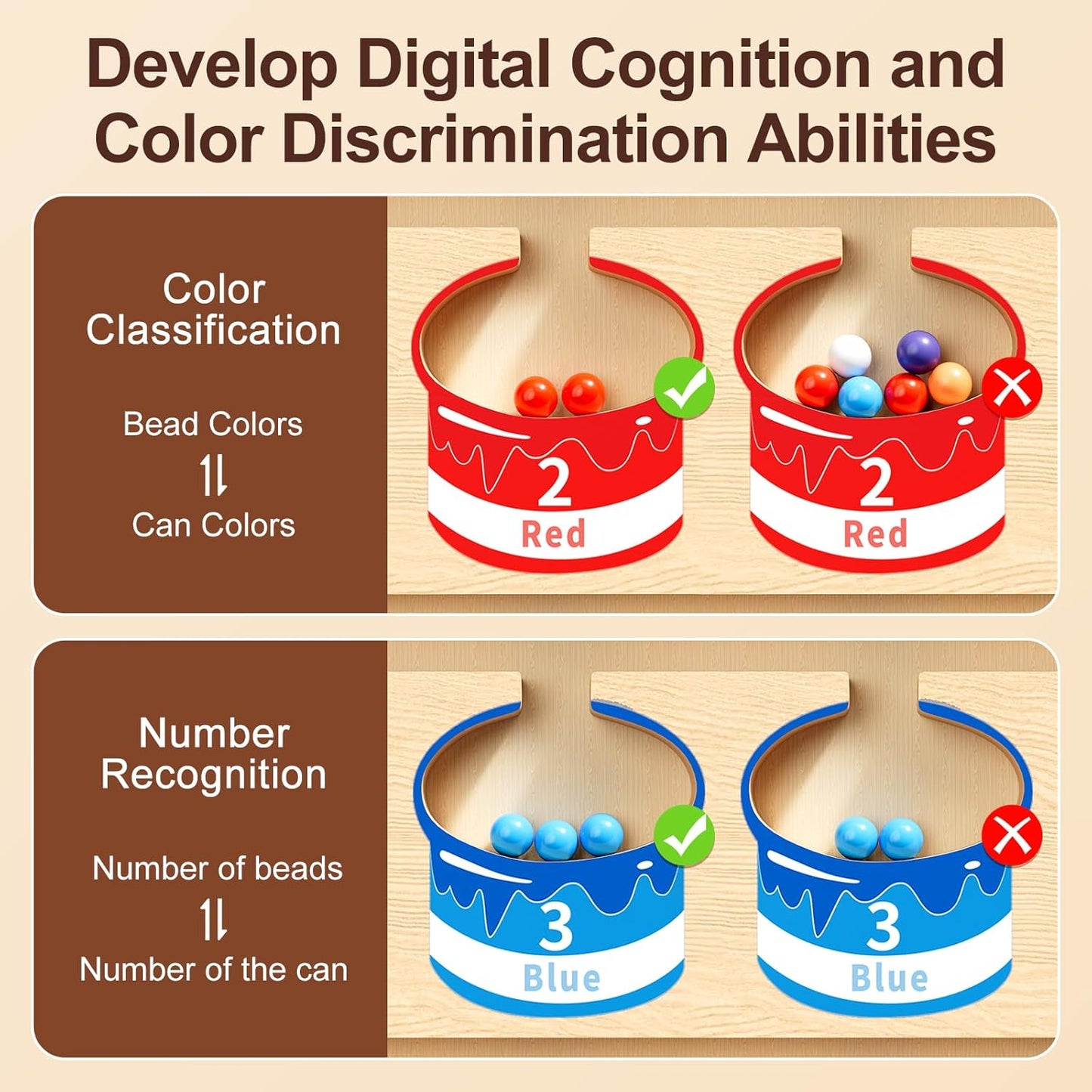 Montessori Magnetic Color & Number Maze