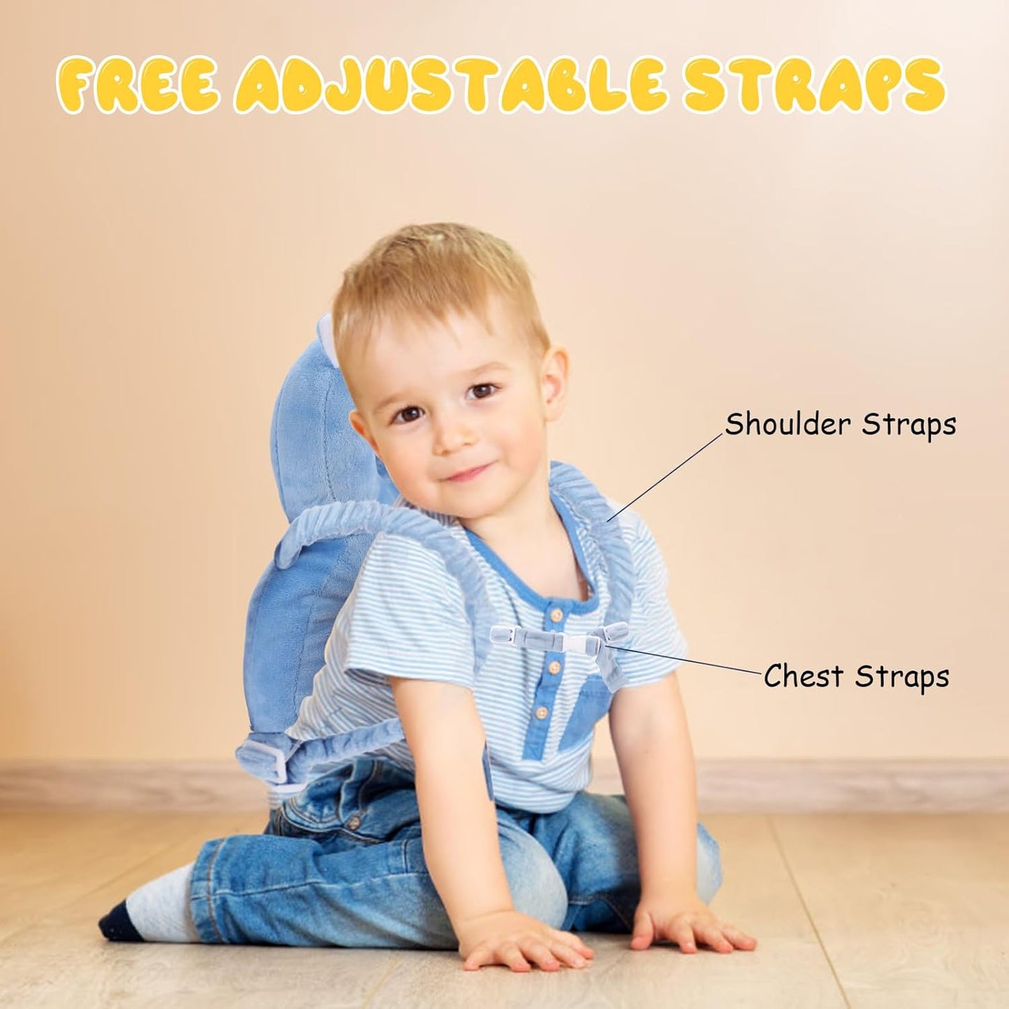 Montessori Baby Head Protection Backpack