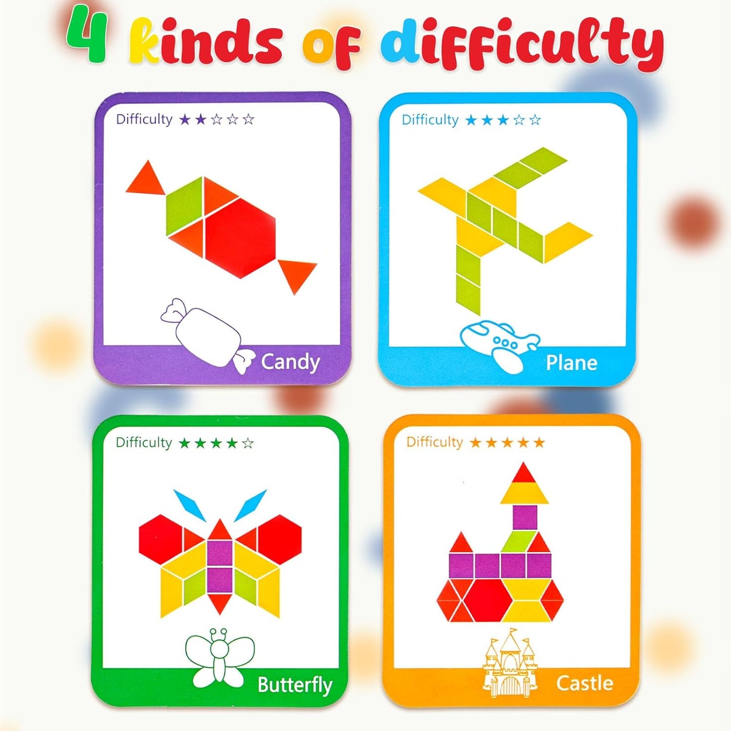 Montessori Wooden Tangram Shape Puzzle