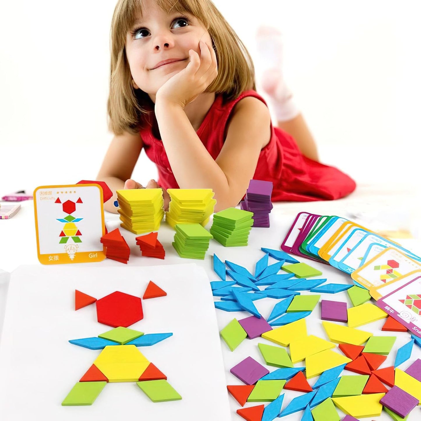 Montessori Wooden Tangram Shape Puzzle