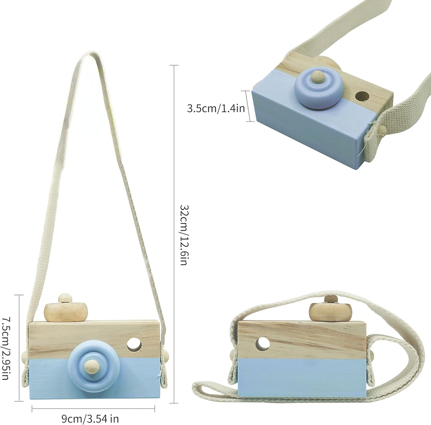 Montessori Wooden Pretend Camera