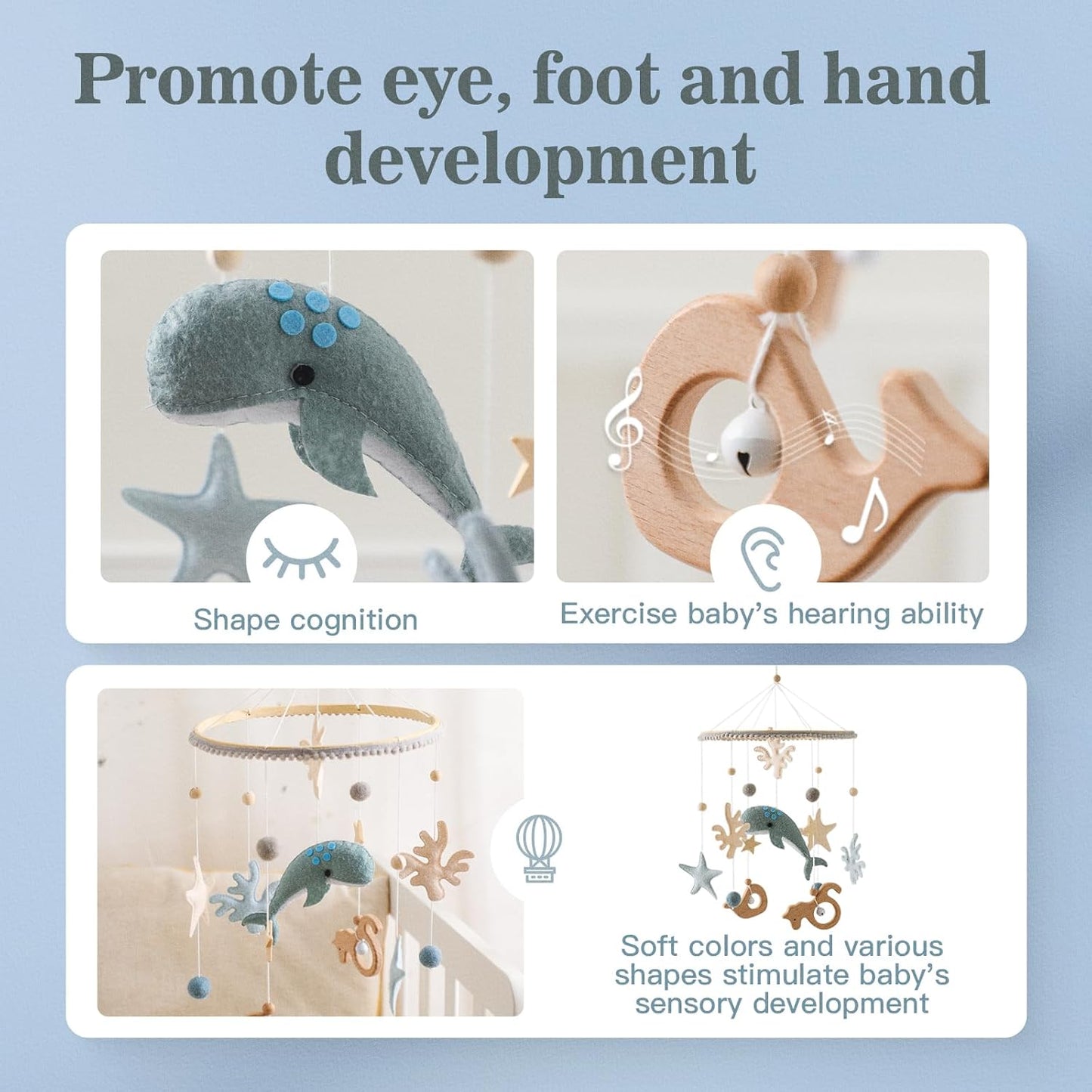 Montessori Wooden Ocean Mobile