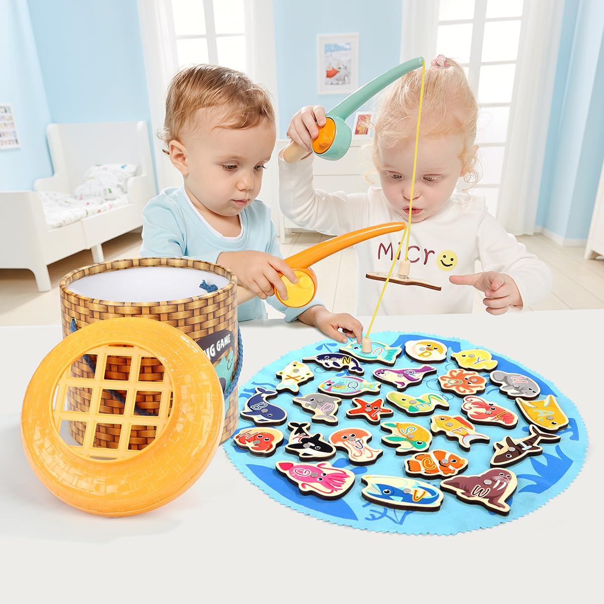 Montessori Magnetic Fishing Game