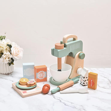 Montessori Wooden Mixer Set – Pretend Baking Play