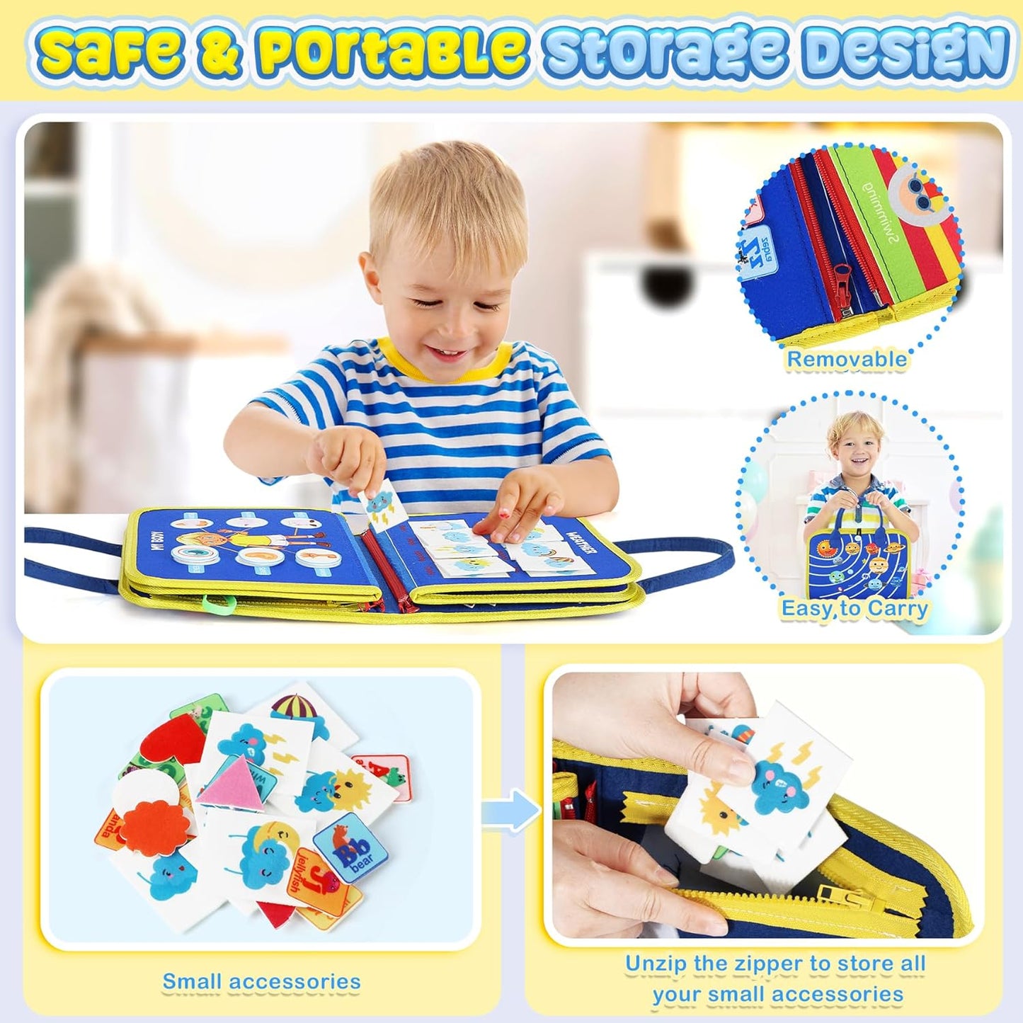 Montessori Sensory Travel Activity Board