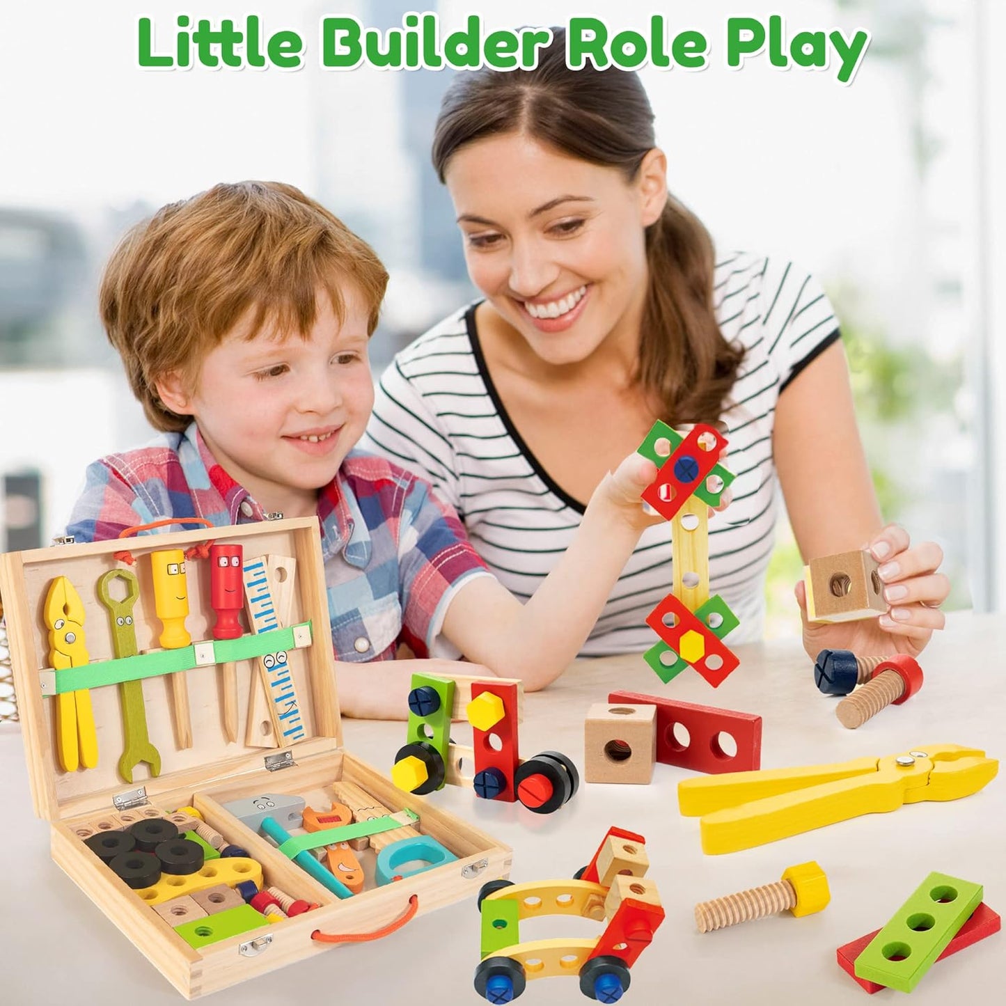 Montessori Wooden Tool Set