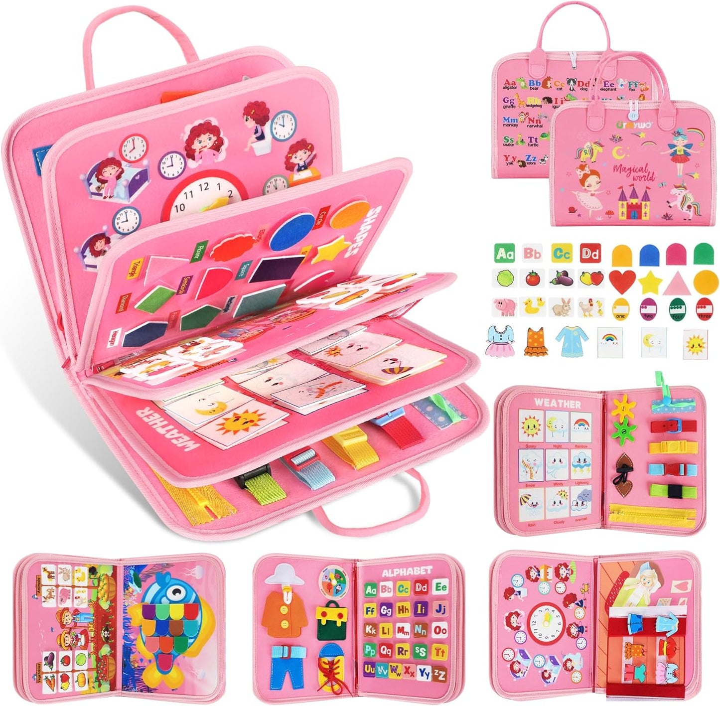 Montessori Sensory Travel Activity Board