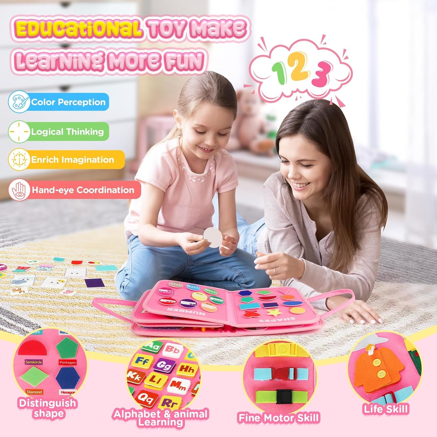 Montessori Sensory Travel Activity Board