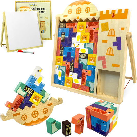 Montessori Wooden Tetris Puzzle Game