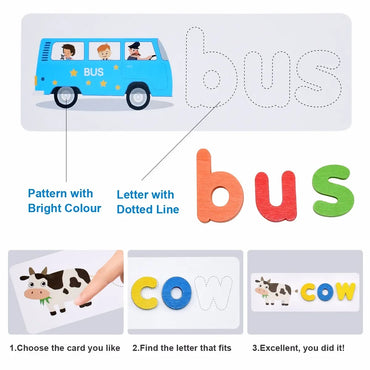 Montessori Wooden Learn-to-Spell Game