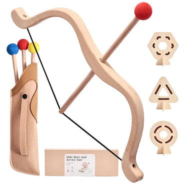 Montessori Wooden Bow & Arrow Toy Set