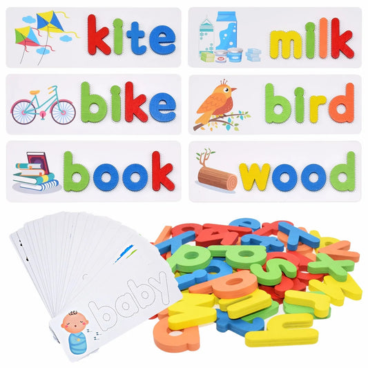 Montessori Wooden Learn-to-Spell Game