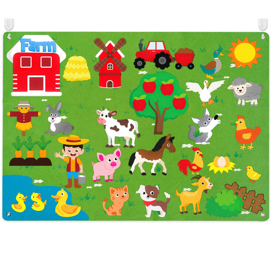 Montessori 3.5ft Felt Farm Story Board