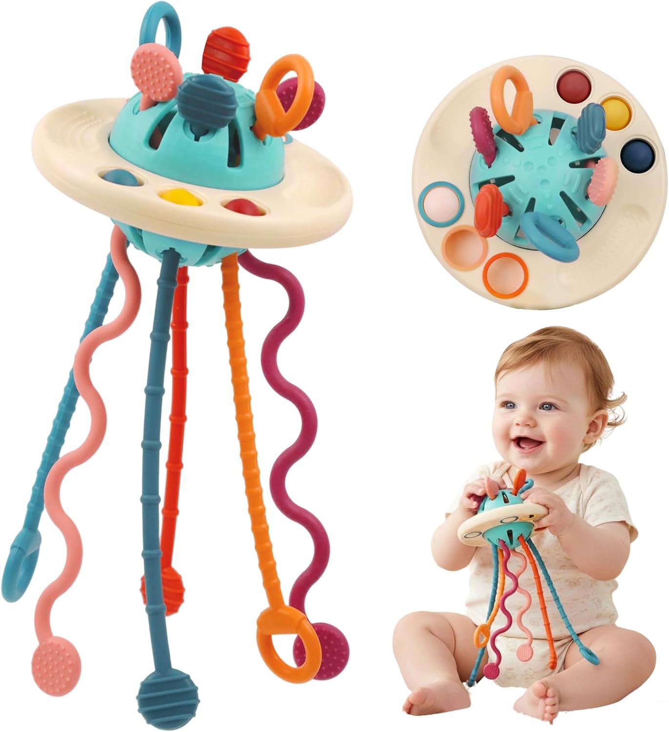 Montessori Silicone Pull & Learn Toy