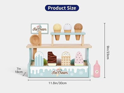 Montessori Wooden Ice Cream Stand