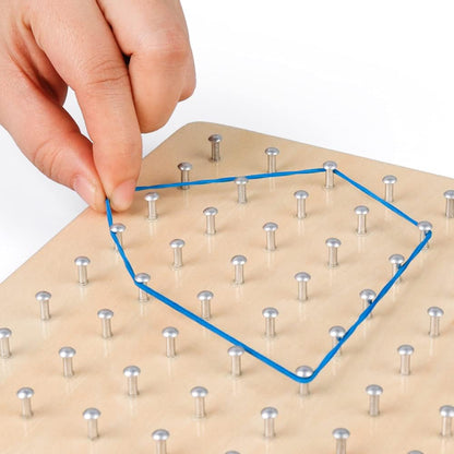Montessori Geo Learning Board – Peg & Pattern Play