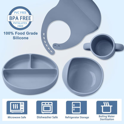 Montessori Silicone Feeding Set