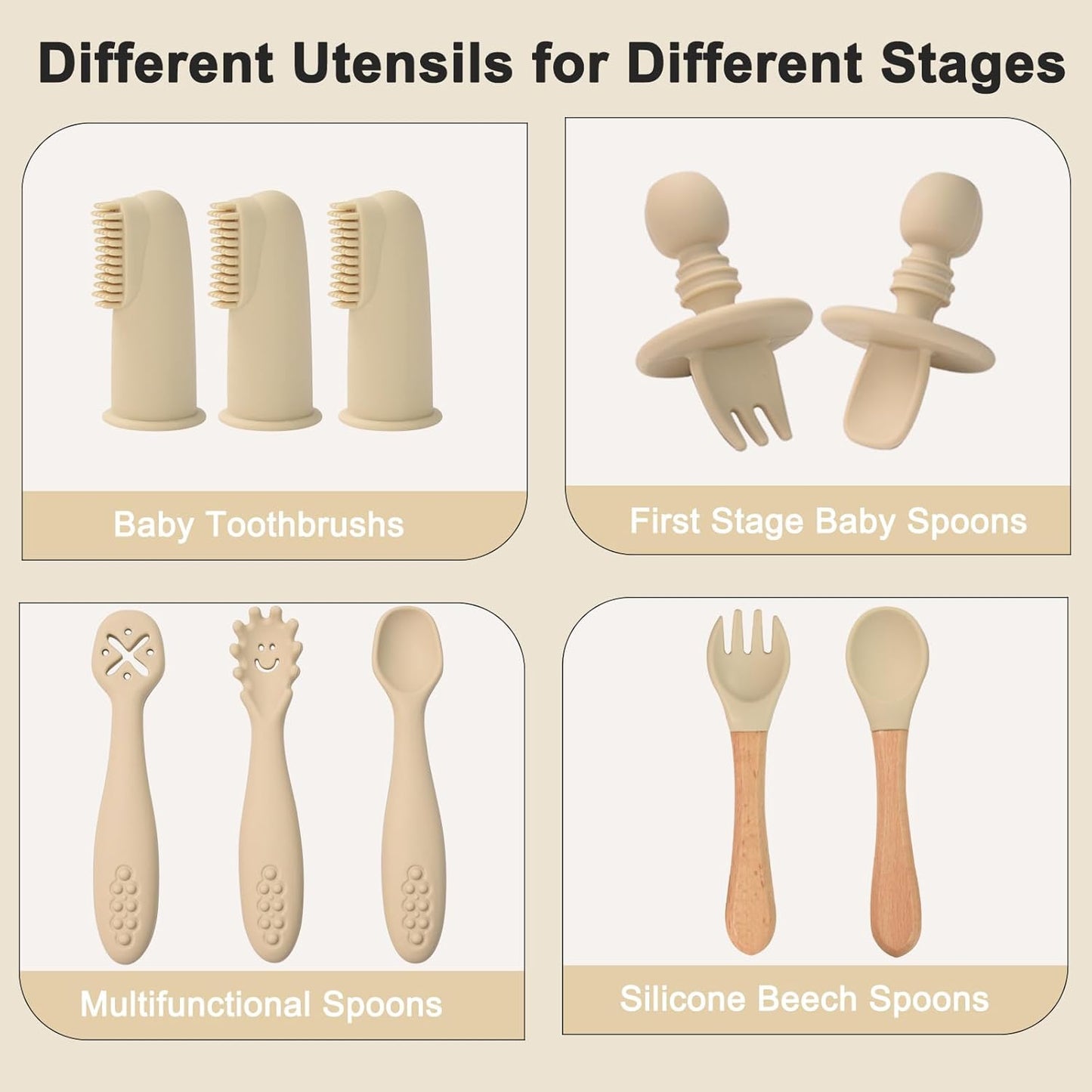 Montessori Silicone Feeding Set