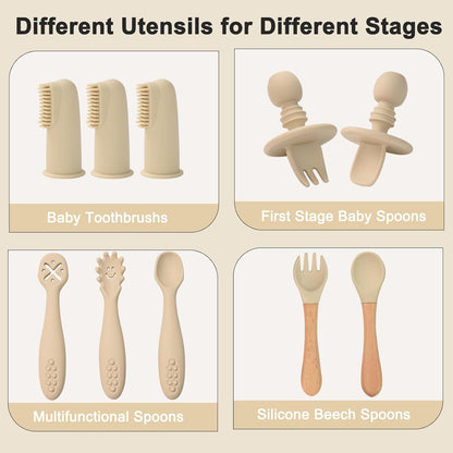 Montessori Silicone Feeding Set