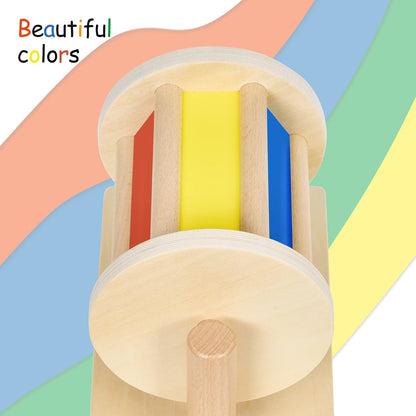 Montessori Wooden Spin & Learn Drum