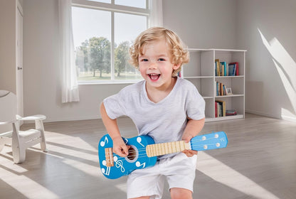 Hape Kid's Wooden Toy Ukulele in Multicolor