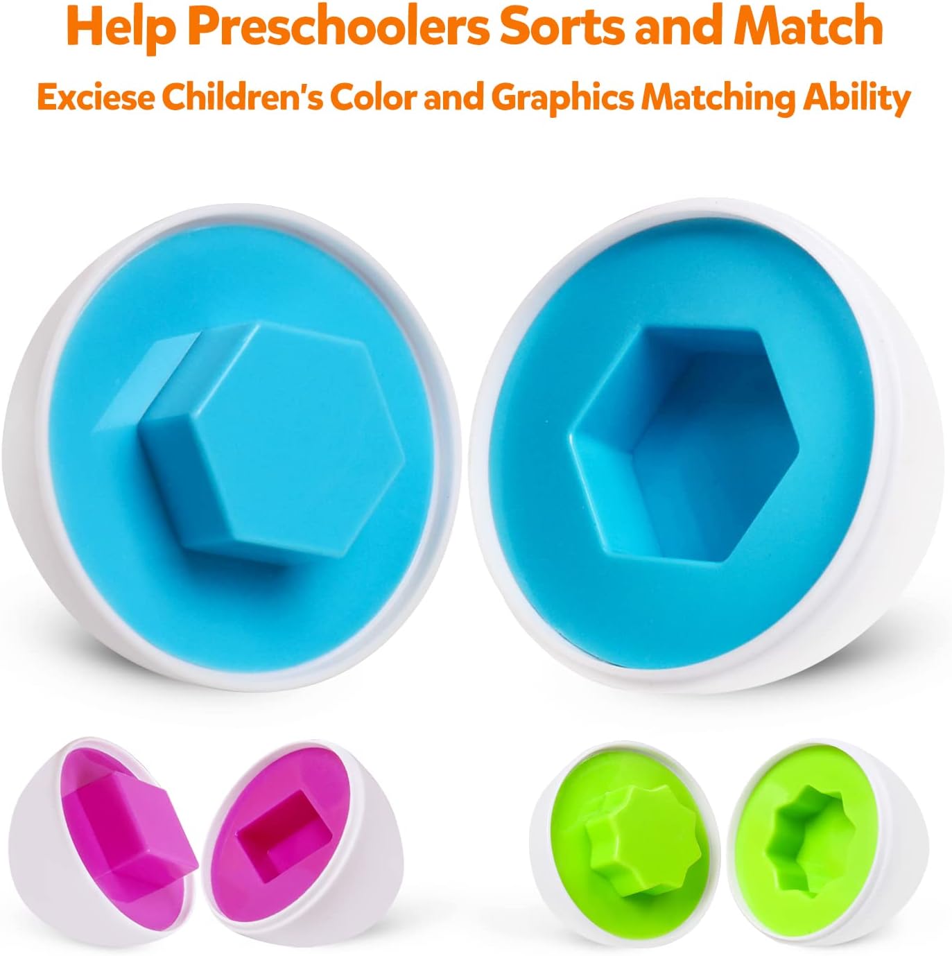 Montessori Shape Matching Eggs