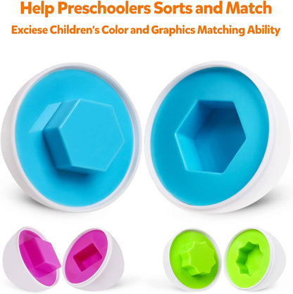 Montessori Shape Matching Eggs